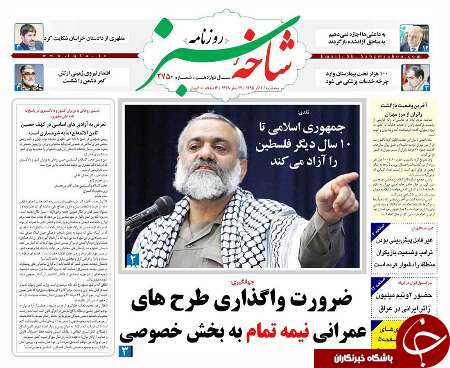 صفحه نخست روزنامه های استان قم