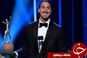 زلاتان ابراهیموویچ مرد سال فوتبال سوئد + فیلم