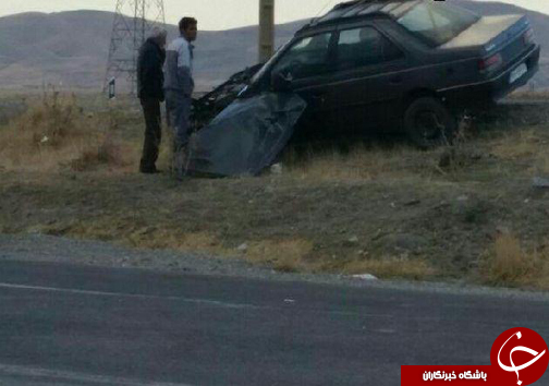 تصادف زائران کربلا در نهاوند 5 زخمی برجای گذاشت+ تصاویر