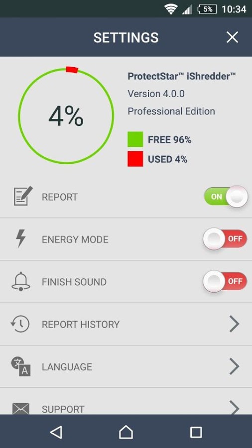 حذف غیرقابل بازیابی فایل ها با دانلود iShredder 4 Professional برای اندروید