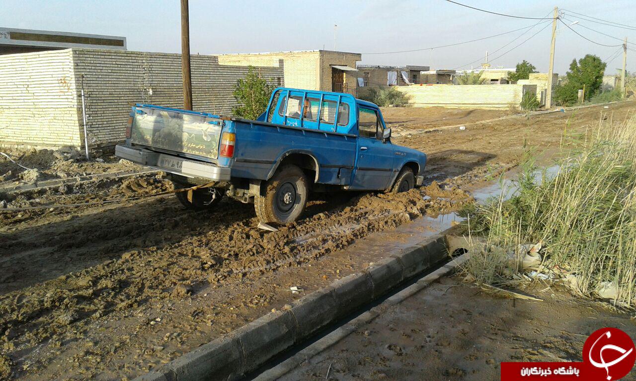 وضعیت نامناسب جاده روستای مینوچی + تصاویر