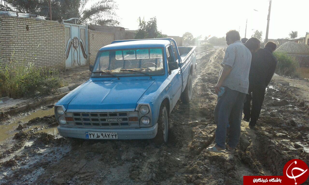 وضعیت نامناسب جاده روستای مینوچی + تصاویر