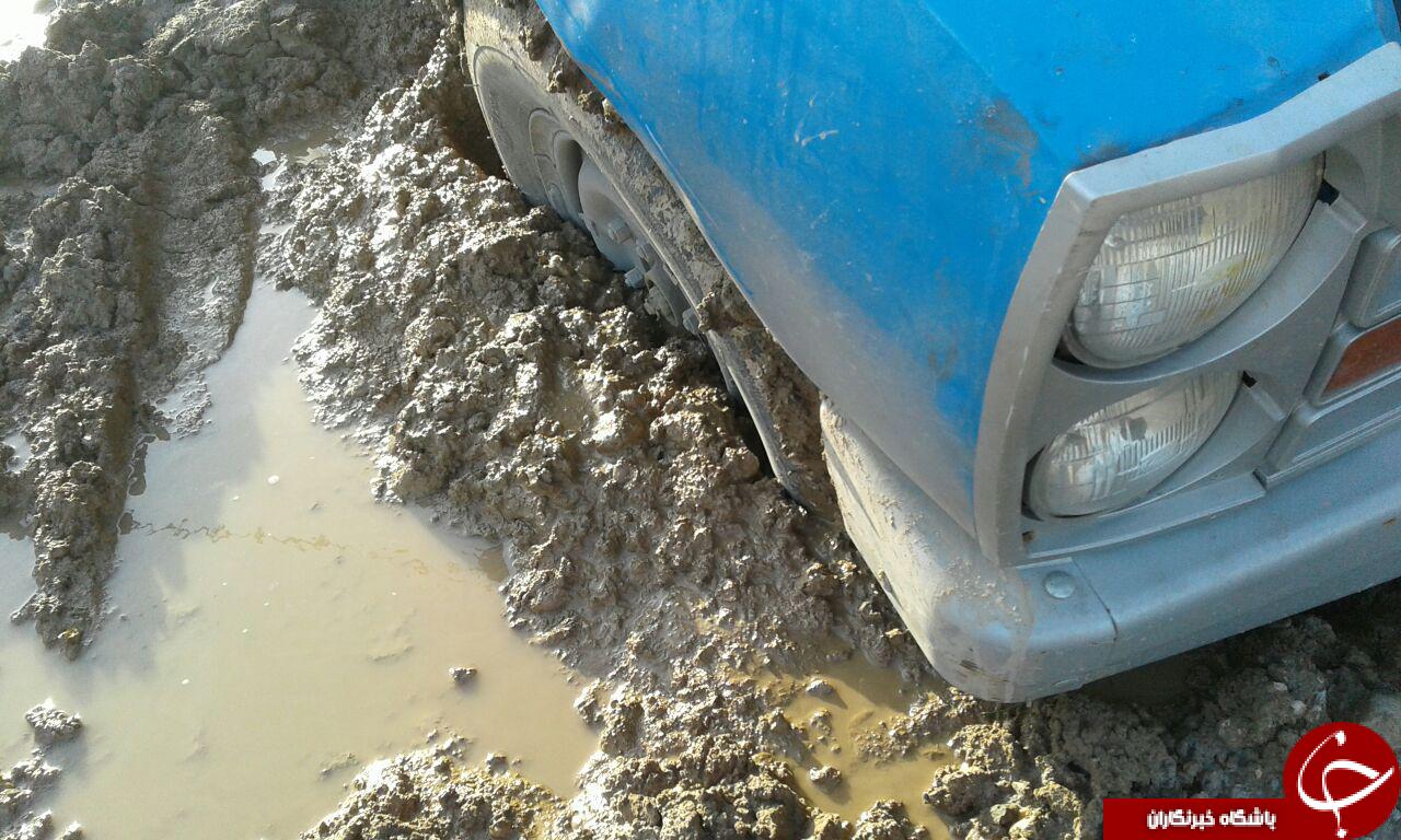 وضعیت نامناسب جاده روستای مینوچی + تصاویر