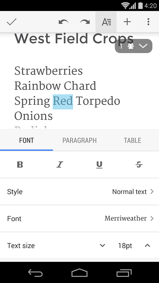دانلود گوگل داکس Google Docs