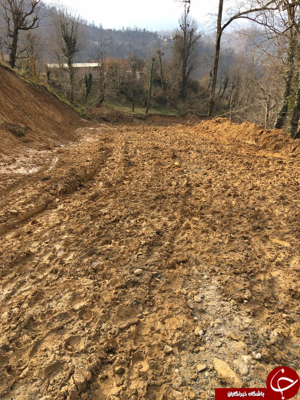 وضعیت اسفناک راه عبوری روستای جلیرود + تصاویر