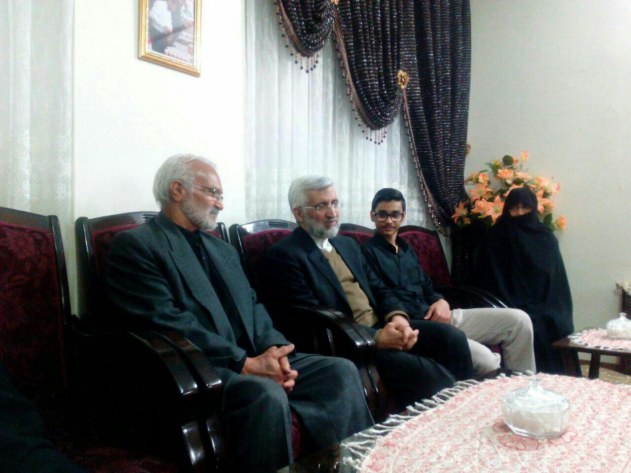 دیدار نماینده مقام معظم رهبری از خانواده شهیدخزایی