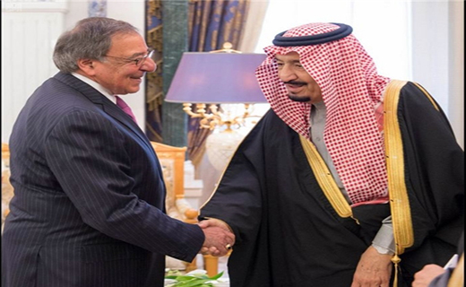 دیدار وزیر دفاع پیشین آمریکا با ملک سلمان