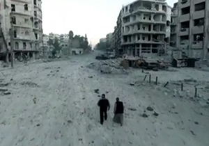 نمایی تکان دهنده از حلب + فیلم