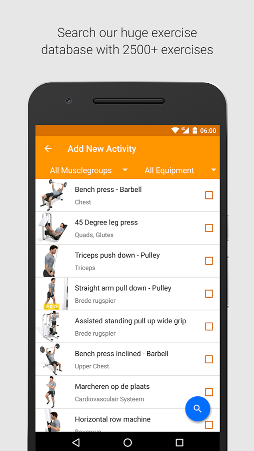 برنامه ریزی حرفه ای برای تناسب اندام با دانلود نرم افزار VirtuaGym Fitness برای اندروید و ios