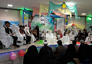 ۴۹زوج منطقه اردهال درحرم سلطان علی بن باقر (ع)پیوند زناشویی بستند