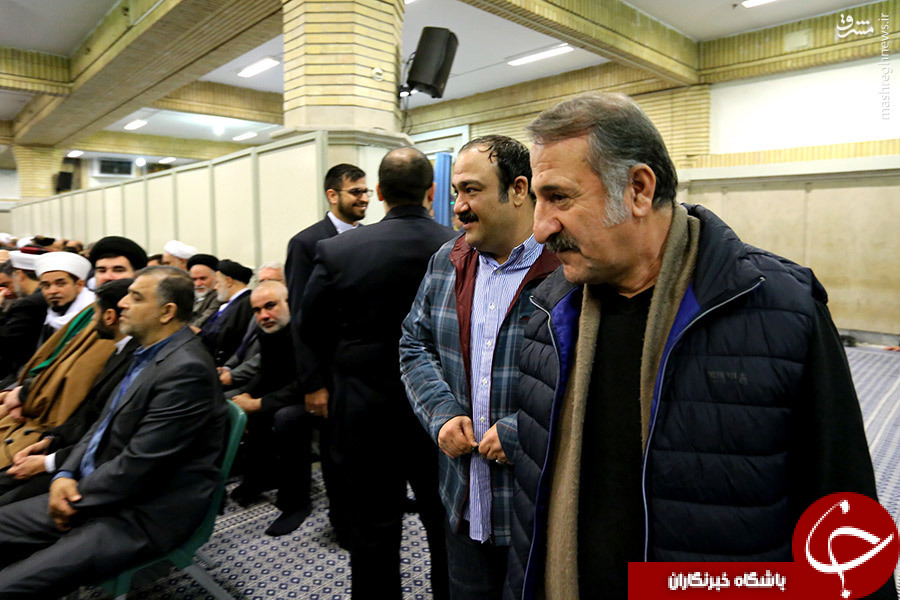مهران غفوریان و مهران رجبی در دیدار امروز رهبر انقلاب+عکس
