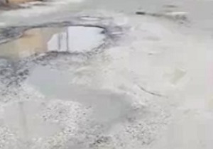 جوشش فاضلاب شهری در جویبار مازندران + فیلم