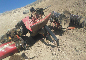 واژگونی تراکتور در روستای سلولی + تصاویر