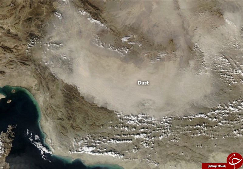 عکس عجیب ناسا از گرد و غبار جنوب شرق ایران