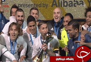 مراسم جشن قهرمانی کهکشانی ها در جام باشگاه‌های جهان+فیلم