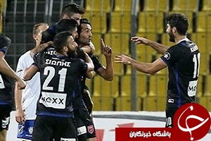 گلزنی مسعود شجاعی در بازی مقابل لوادیاکوس + فیلم
