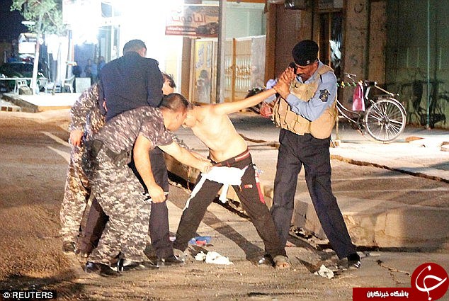 لحظه درگیری با عامل انتحاری داعش +فیلم