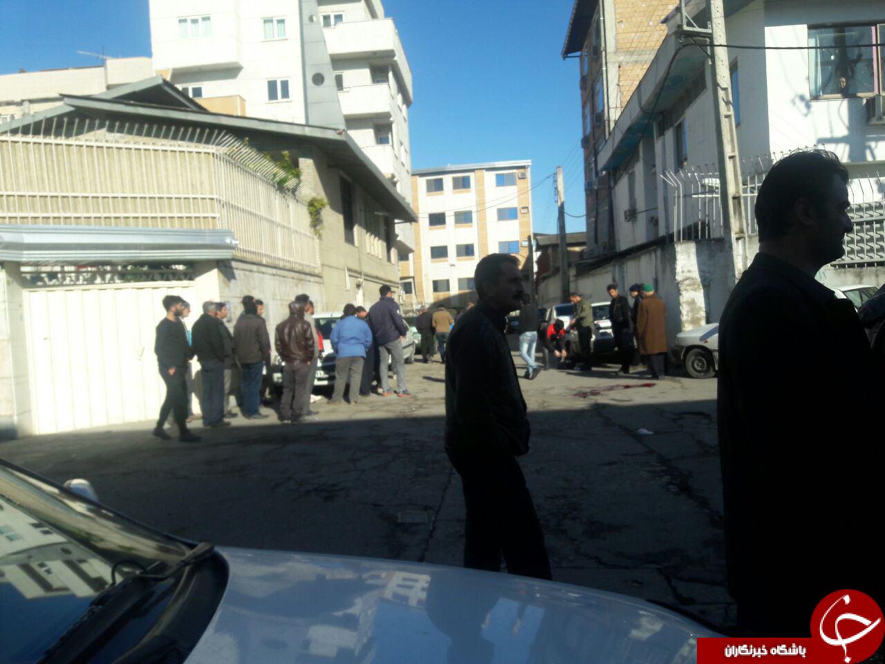 قتل برادر زن مقابل دادگستری بابل+ تصاویر
