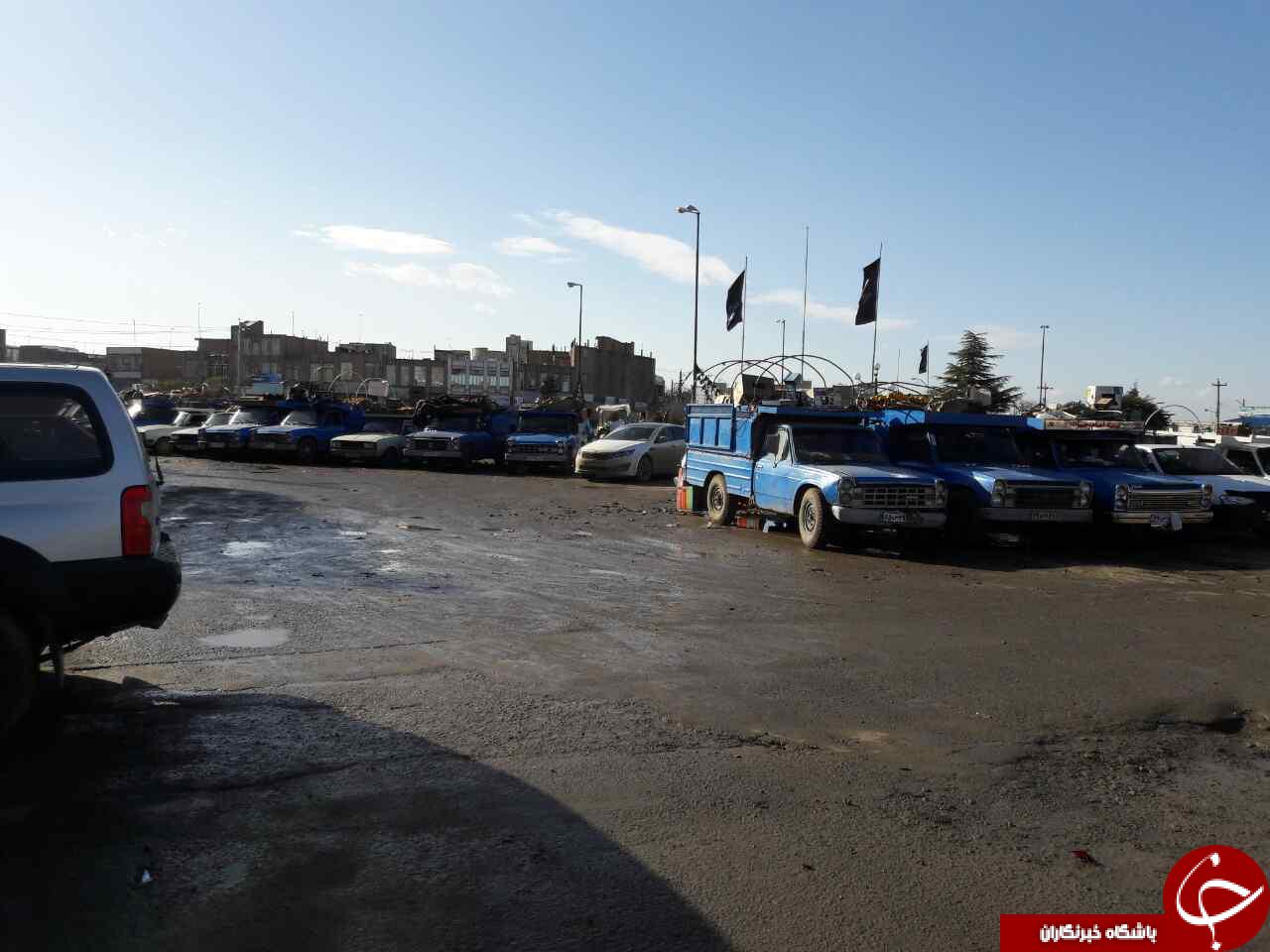 سد معبر میوه فروشان در پارس آباد + فیلم و تصاویر