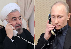 روحانی و پوتین در خصوص اوضاع سوریه گفتگو تلفنی کردند