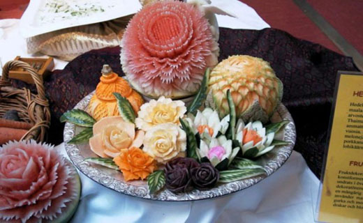 تزیین هندوانه در شب یلدا