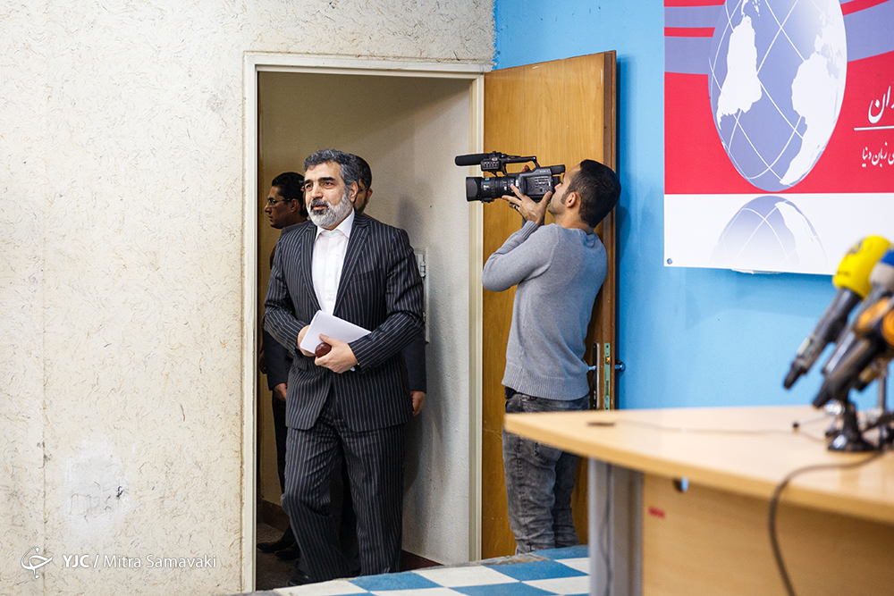 از گل کوچیک در «فردو» تا غش آقای سخنگو بعد از عزیمت «آمانو»/ «آی آر 8»جوان برومندی شده/ سوال یواشکی یک خبرنگار+فیلم و تصاویر