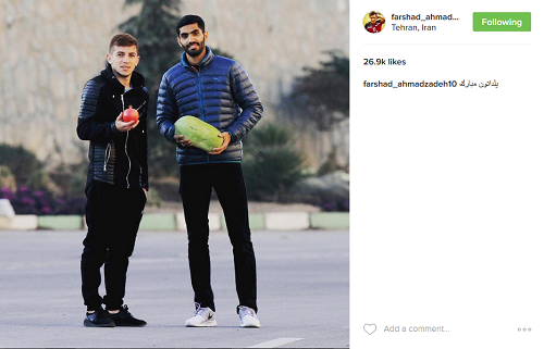 تبریک بازیکنان پرسپولیس به مناسبت شب یلدا+عکس