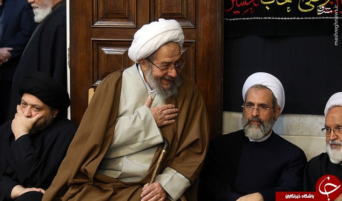 حضور مراجع و علما در بیت آیت الله موسوی اردبیلی+تصاویر