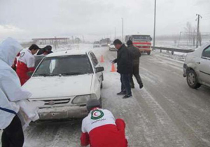 امداد رسانی به ۵۰۰ حادثه‌دیده در برف و کولاک