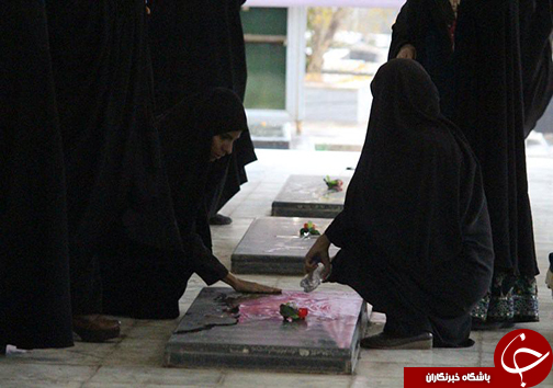 غبار روبی گلزار شهدای ممسنی + تصاویر