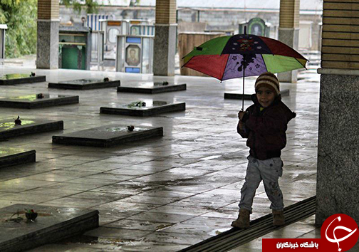 غبار روبی گلزار شهدای ممسنی + تصاویر