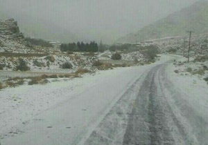 ادامه بارش برف دریزد