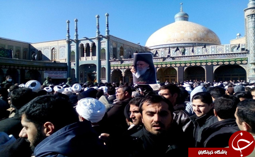 تشیع پیکر مطهر آیت الله سید عبدالکریم موسوی اردبیلی+ تصاویر