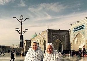 حضور ثروتمندترین زن روسیه در حرم امام رضا(ع)