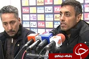 کنفرانس خبری مربیان بعد از بازی پدیده مشهد _ ماشین سازی تبریز + فیلم