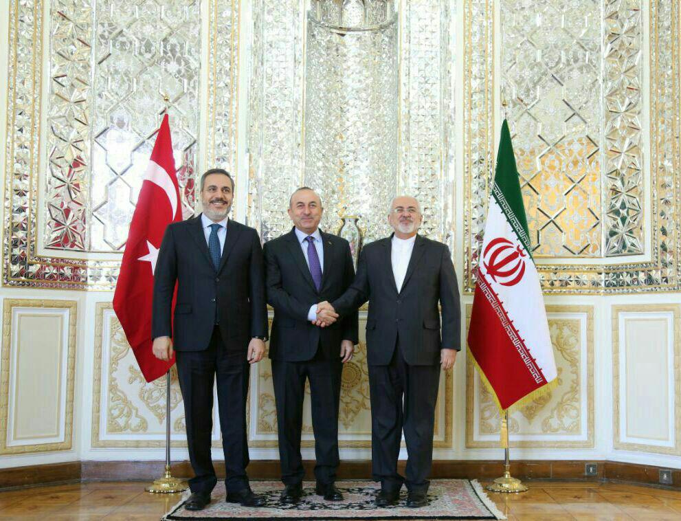 دیدار وزرای خارجه و امنیت داخلی ترکیه با ظریف