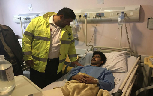 سرپرست اورژانس کشور از مصدومان حادثه ریلی سمنان عیادت کرد+تصاویر