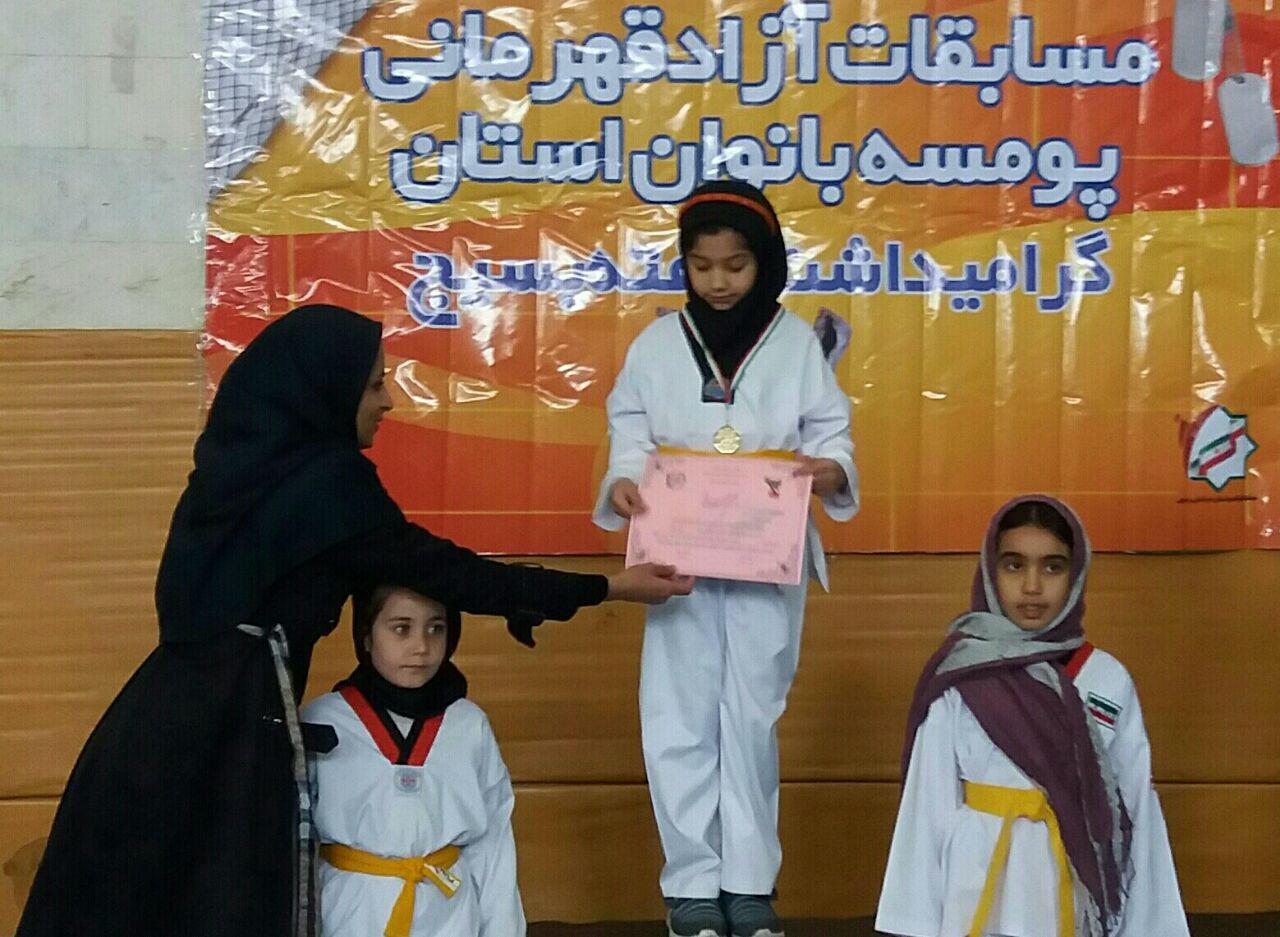 پایان مسابقات آزاد قهرمانی پومسه بانوان در مشهد