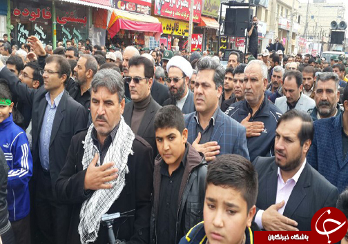 تشییع پیکر مطهر شهید گمنام در سروستان + تصاویر