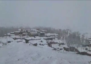 برف زیبایی که روستای دهک عربخانه را سفید&zwnj;پوش کرد + فیلم