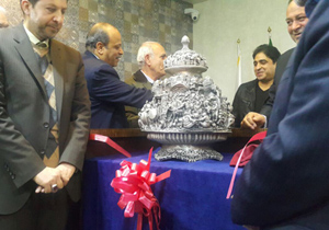 رونمایی از ظرف نقره هنر دست هنرمند اصفهانی