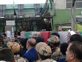 تشییع پیکر پاک سه شهید گمنام امروز در گلستان