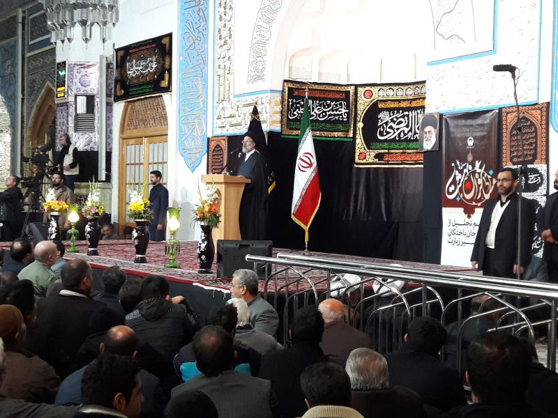 برگزاری مراسم بزرگداشت شهدا و جان&zwnj;باختگان مسیر زیارت در حرم رضوی+تصاویر