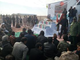 تشییع پیکر دو شهید گمنام در دانشگاه آزاد اسلامی واحد زابل+تصاویر