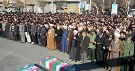 تشییع و خاکسپاری دو شهید گمنام در چایپاره