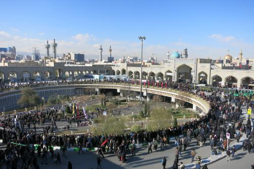 حضور میلیونی عزاداران رضوی در منطقه ثامن