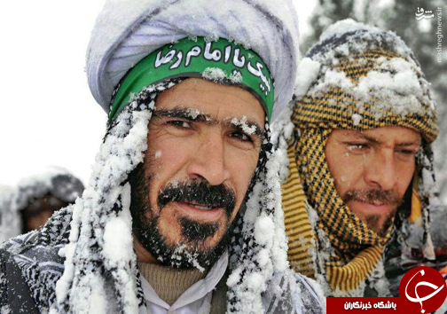 مبارزه با سرمای زمستان به&zwnj; عشق زیارت ضامن&zwnj;آهو +عکس