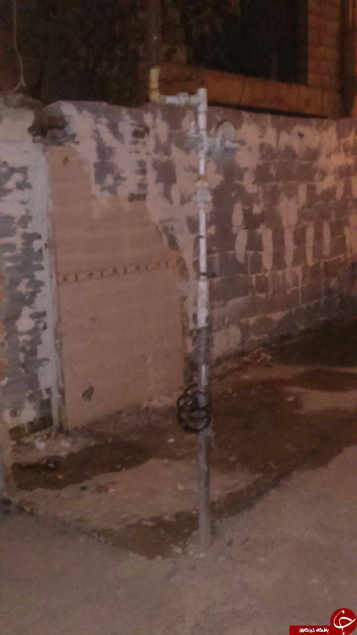 علمک گاز در وسط کوچه! + تصاویر