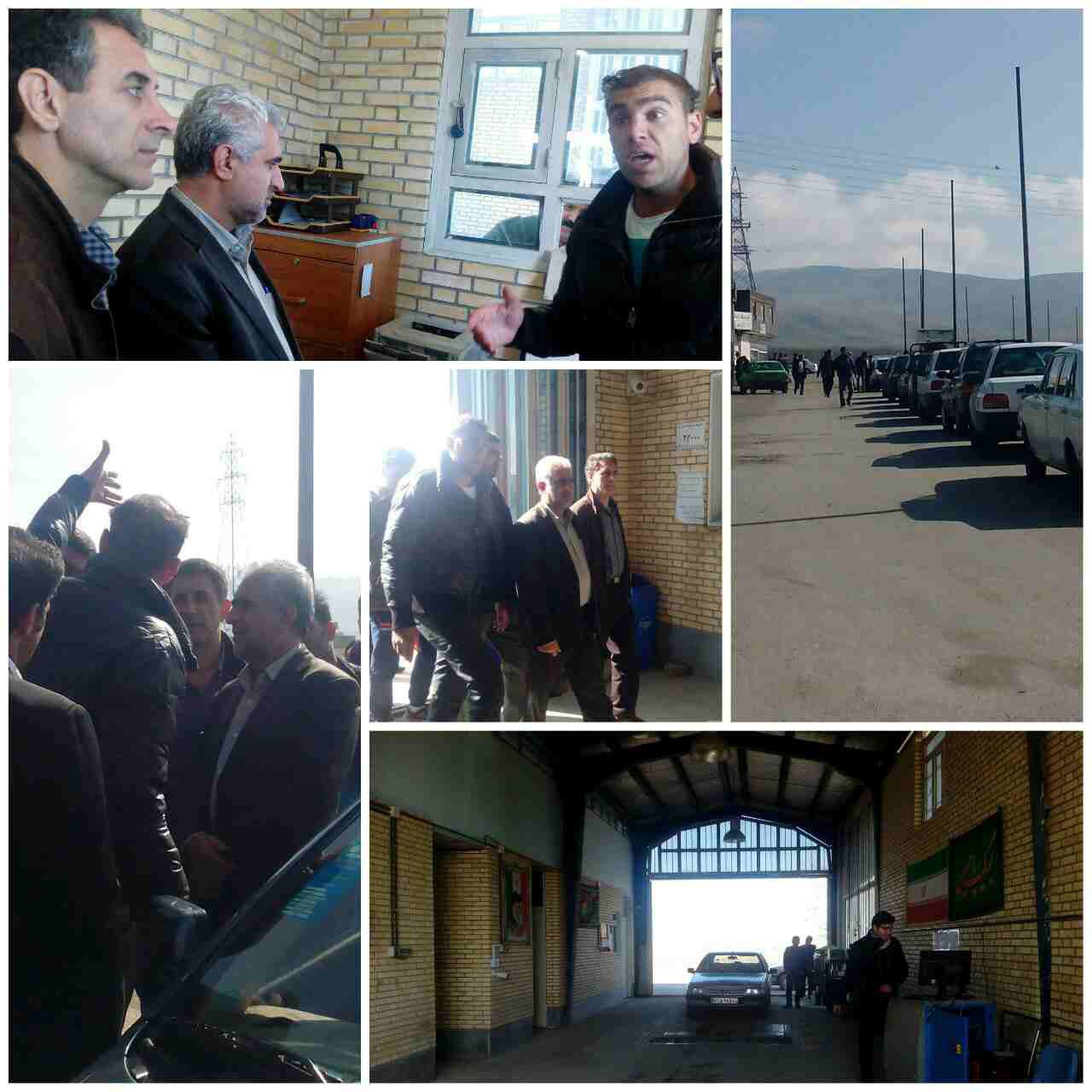 صف طولانی معاینه فنی خودروهای سبک در نهاوند