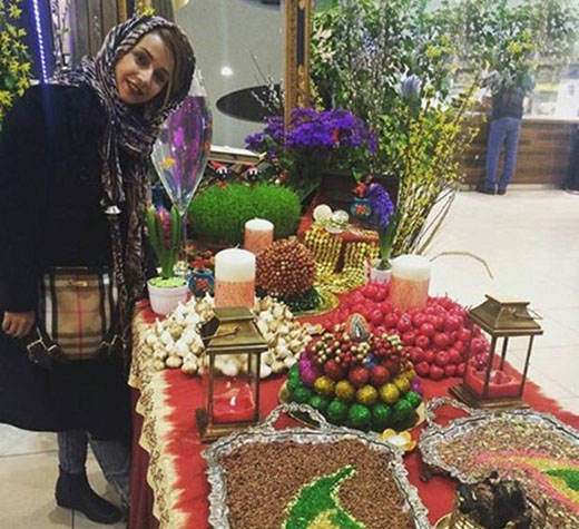 گزارش تصویری از سفره هفت سین هنرمندان